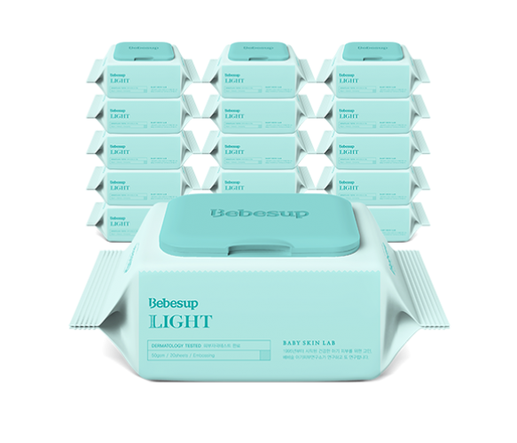  Khăn ướt Bebesup Light (20 miếng / 80 miếng) 