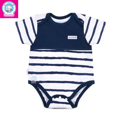  Liền quần ngắn sọc cổ đắp 1452 