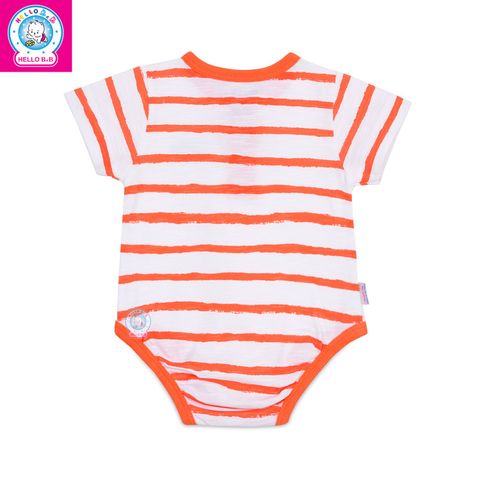  Liền quần ngắn sọc cổ trụ 1453 