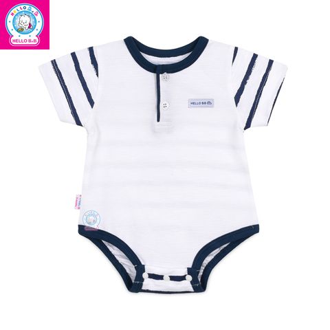  Liền quần ngắn sọc cổ trụ 1453 