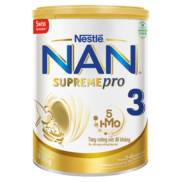  Sữa bột Nan Supreme 5HMO số 3 800g (2-6 tuổi) 