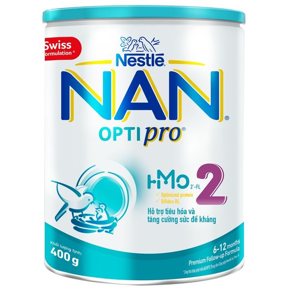  Sữa bột Nan Optipro số 2 400g (6-12 tháng) 