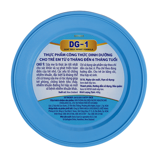  Sữa dê công thức DG-1 400g (0-6 tháng) 