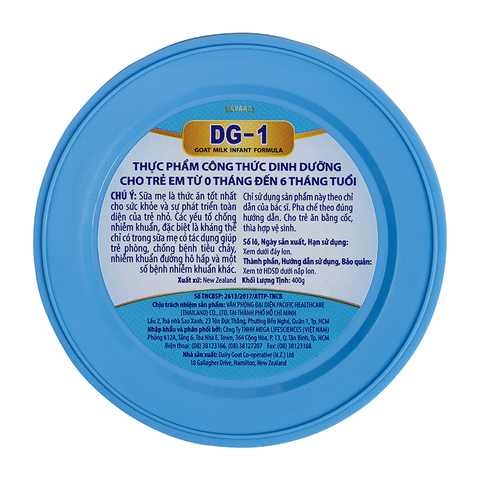  Sữa dê công thức DG-1 400g (0-6 tháng) 