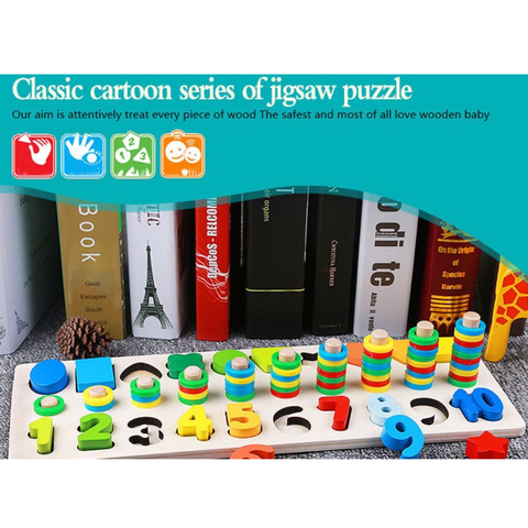  Đồ chơi bảng xếp gỗ học đếm Hinata DC23 