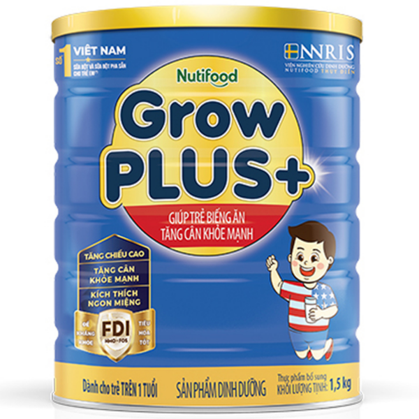  Sữa bột GrowPLUS xanh 1.5kg (trên 1 tuổi) 