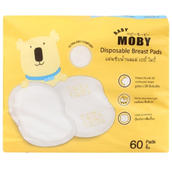  Miếng lót thấm sữa Baby Moby (60 miếng) 