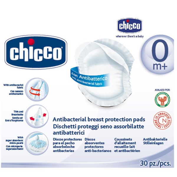  Miếng lót thấm sữa chống khuẩn 30pcs Chicco 