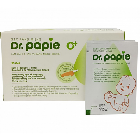  Gạc răng miệng Dr. Papie (30 gói/hộp) 