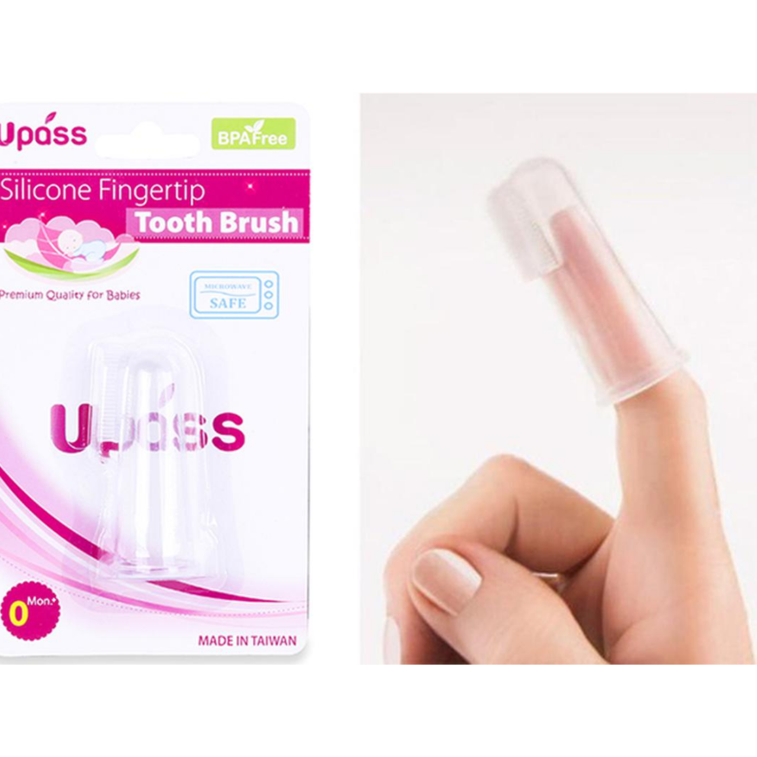  Rơ lưỡi silicon xỏ ngón cho bé Upass (1 cái) 