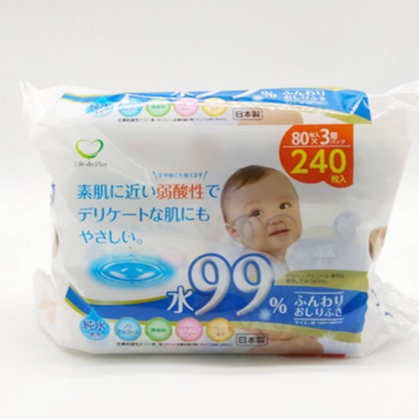  Bộ 3 gói giấy ướt cho bé (80 tờ) - 4589506151745 