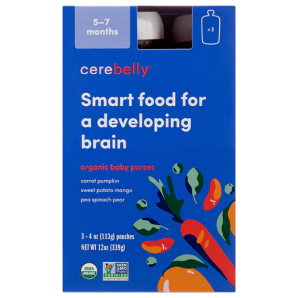  Trái cây nghiền Cerebelly Organic từ 5-7 tháng 113 g 