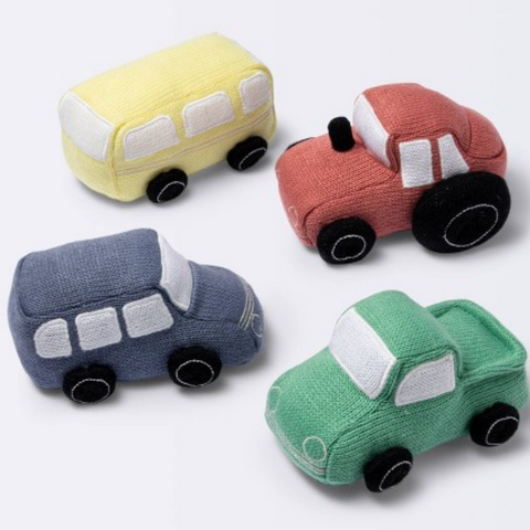  Set đồ chơi Cloud Island Plush Toy Set (4 Xe ô tô) 