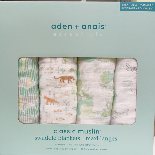  Set 4 khăn quấn Aden + Anais 