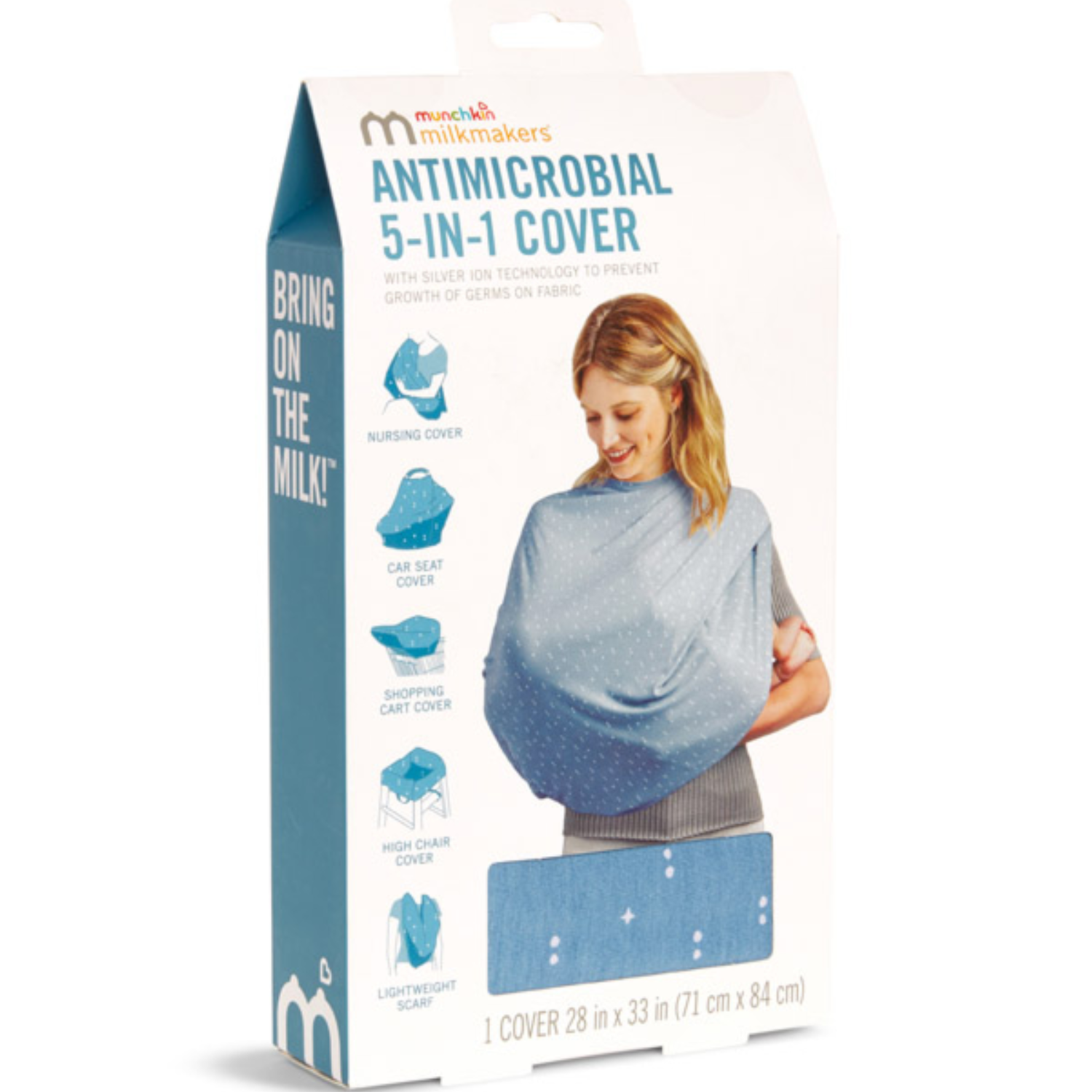  Khăn choàng cho bé bú Munchkin 5 in 1 (71cm x 84cm) 