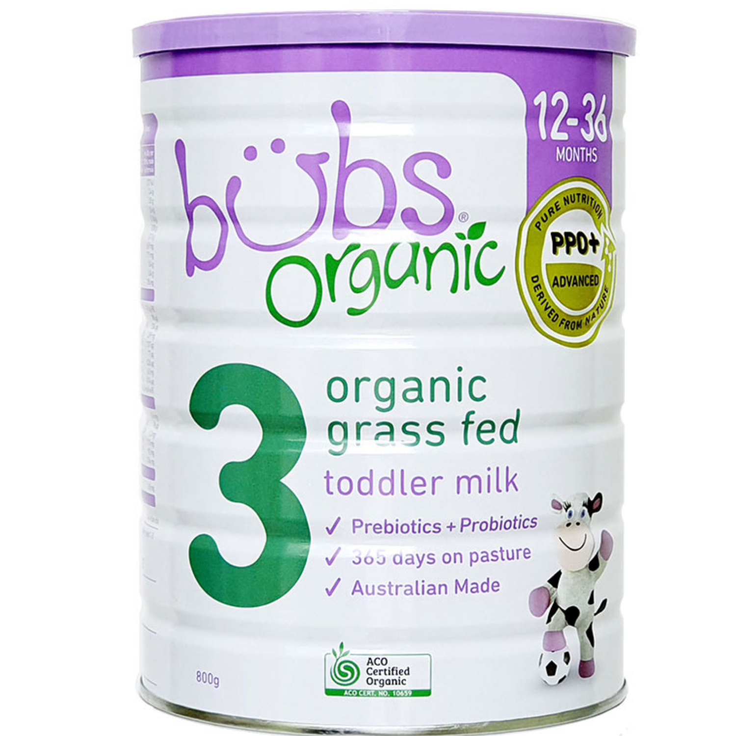  Sữa bò hữu cơ Bubs Organic Úc số 3 800g 