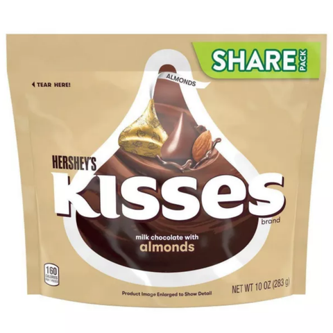  Kẹo Hershey's Kisses Almond Chocolate Candy 283g 
