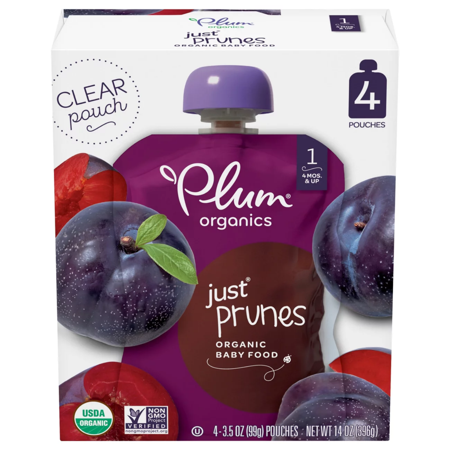  Plum Organics Stage 1 Just Prunes Baby Food 