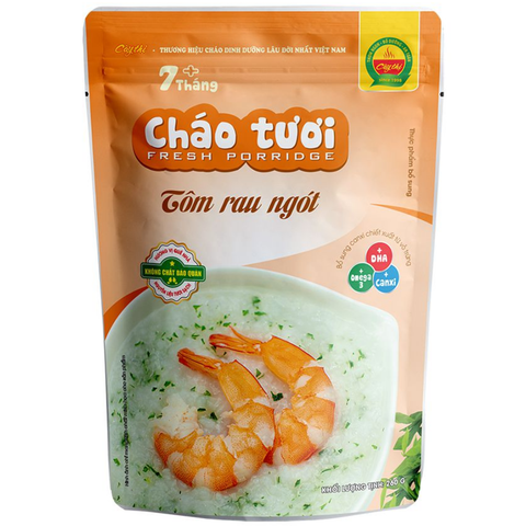  Cháo tươi tôm rau ngót Cây Thị 260g 