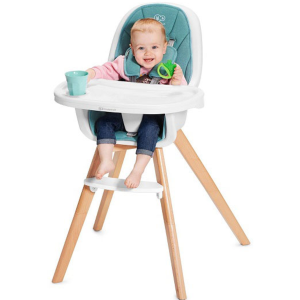  Ghế ăn cho bé từ 6 tháng Kinderkraft Tixi(đệm vải, chân gỗ) 