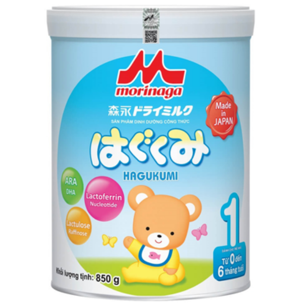 Sữa bột Morinaga Hagukumi số 1 850g (0-6 tháng) 