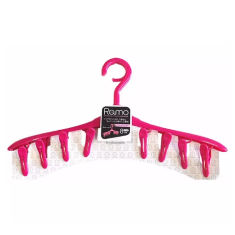  Móc phơi 8 kẹp màu hồng Kokubo 