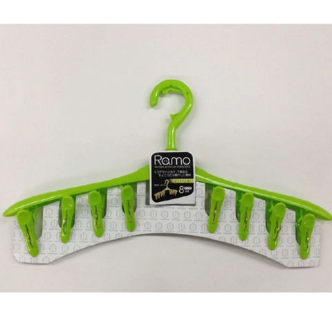  Móc phơi 8 kẹp màu xanh Kokubo 