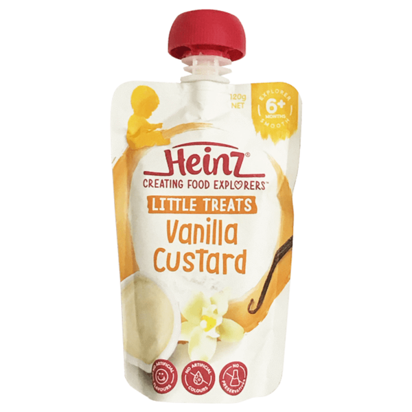  Hỗn hợp nghiền Heinz vị Custard vani 120g (+6 tháng) 