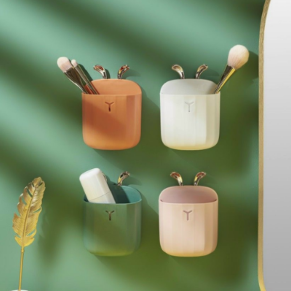  Kệ cắm đựng cụ trang điểm dán tường tai thỏ 