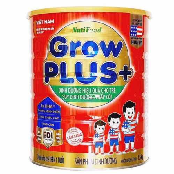  Sữa bột GrowPLUS đỏ 1.5kg (trên 1 tuổi) 