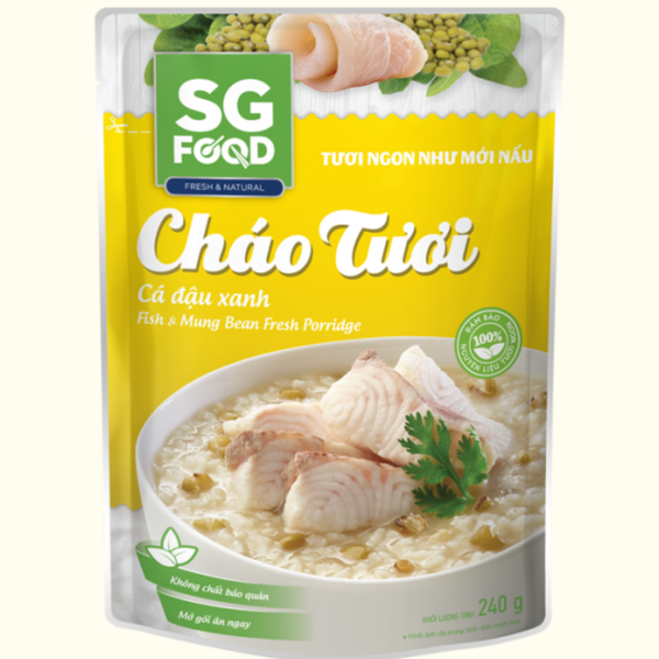  Cháo tươi SG Food cá đậu xanh 240g 