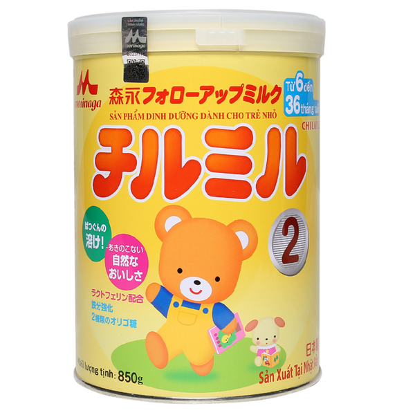  Sữa bột Morinaga Chilmil số 2 850g (6-36 tháng) 