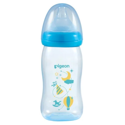  Bình sữa PP Plus họa tiết xanh 240ML 