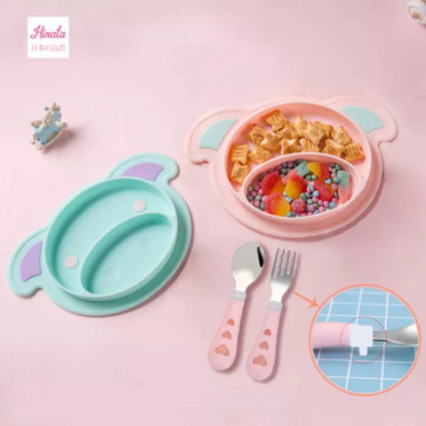  Bát ăn dặm Piglet Silicone Hinata 