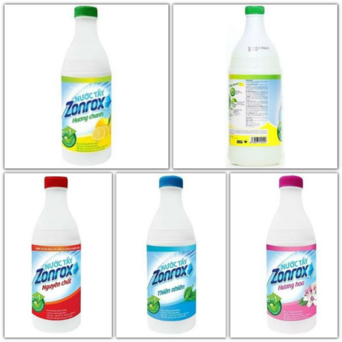  Nước Tẩy Quần Áo Zonrox Chai 1000ML 