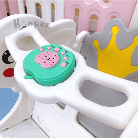  Bập bênh thỏ Honper có bàn nhạc 