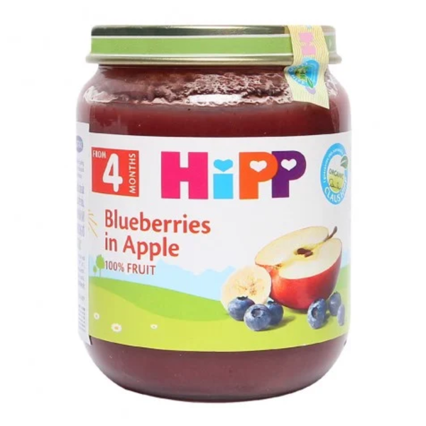  4273 - Dinh dưỡng đóng lọ Hipp dâu tím, táo tây (125g) 