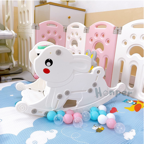  Bập bênh thỏ Honper có bàn nhạc 