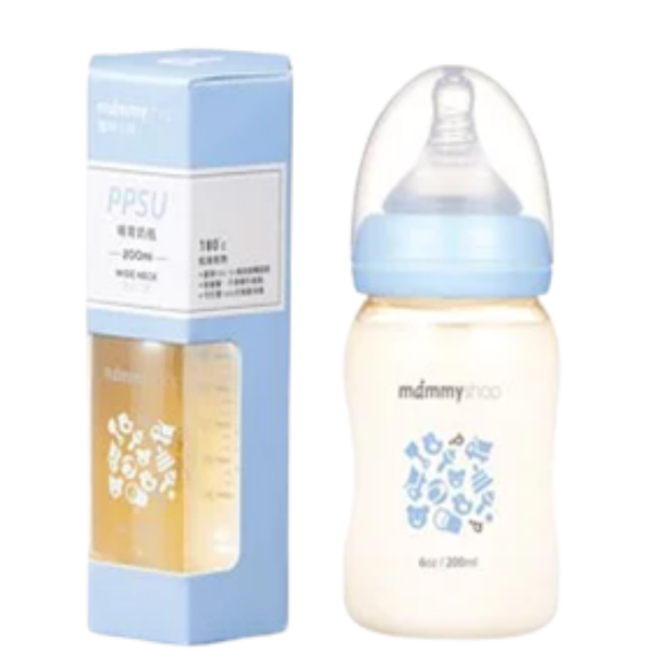  Bình sữa hồ lô cổ rộng nhựa PPSU Mammy 200ml 
