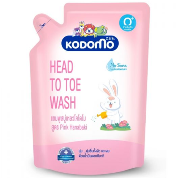  Dầu tắm gội Kodomo Pink Hanabaki 380ml 