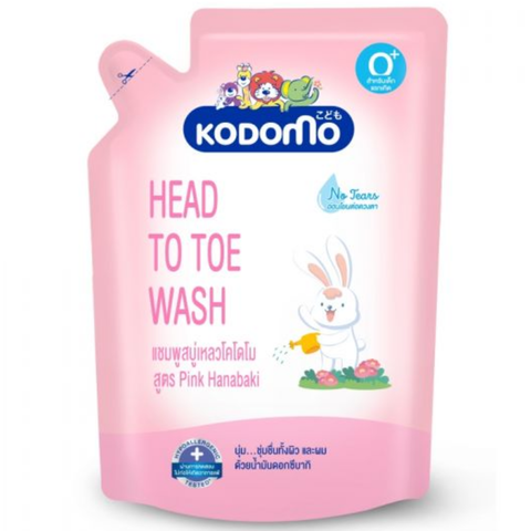  Dầu tắm gội Kodomo Pink Hanabaki 380ml 