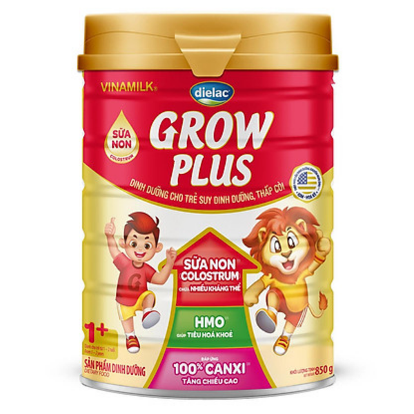  Sữa bột Dielac Grow Plus 1+ 850g (Sữa Non) 