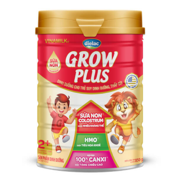  Sữa bột Dielac Grow Plus 2+ 850g (Sữa Non) 