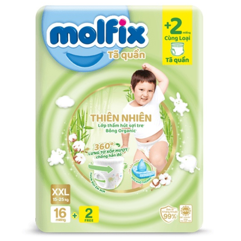  Tã quần Molfix XXL(16+2) (15-25kg) 
