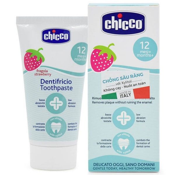 Kem đánh răng Chicco hương Dâu 12M+ 