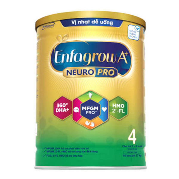  Sữa bột Enfagrow A+ Neuropro 4 vị nhạt 1700g (2-6 tuổi) 