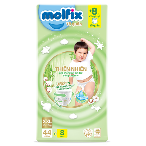  Tã quần Molfix XXL(44+8) (15-25kg) 