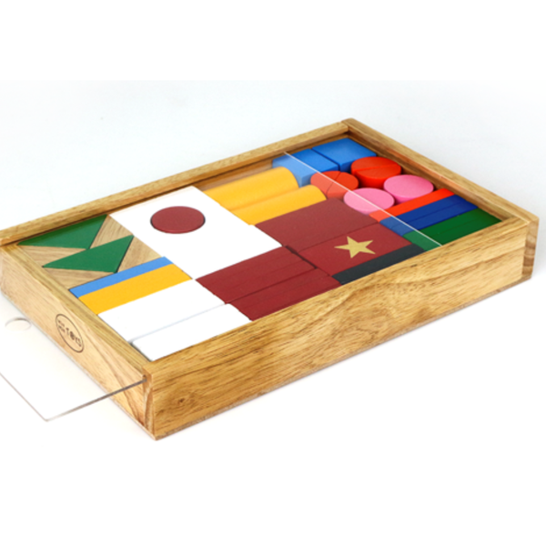  Bộ cờ quốc gia bằng gỗ Winwin Toys 