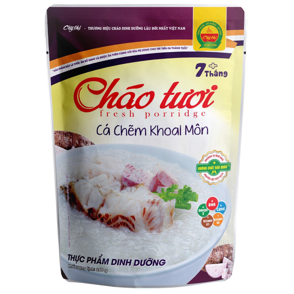  Cháo tươi Cá Chẽm khoai môn Cây Thị 260g 