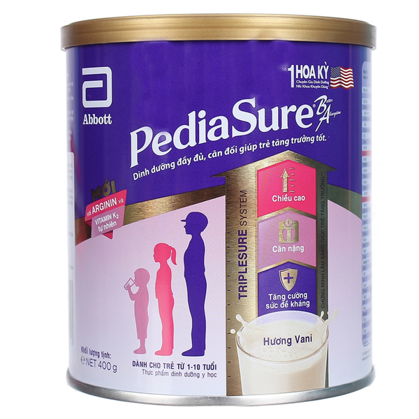  Sữa PediaSure 400g hương vani (1 - 10 tuổi) 